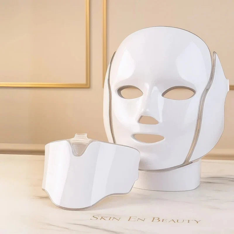 LED Photon Rejuvenation Face & Neck Mask – At-Home Skincare Light Therapy Device